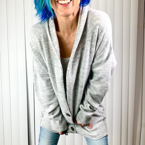 🧸NWT🤩|•FREE PEOPLE•| Oversize Cardigan (Me… - Picture 12 of 12